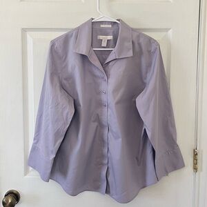 Chico's Soft Purple Button Blouse